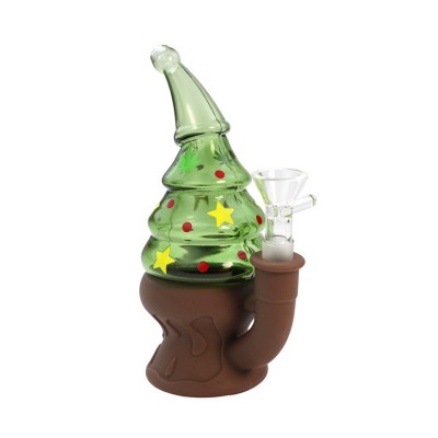 SILICONE WATER PIPE CHRISTMAS TREE WPS1227 1CT